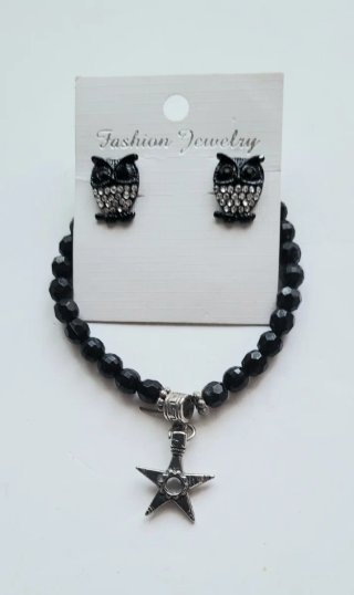 Pendientes y pulsera para brujas