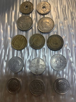 Lote de 13 Monedas de Franco