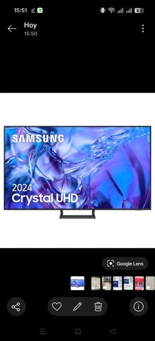 TV Samsung 55” 4K Smart TV – Para piezas (pantalla