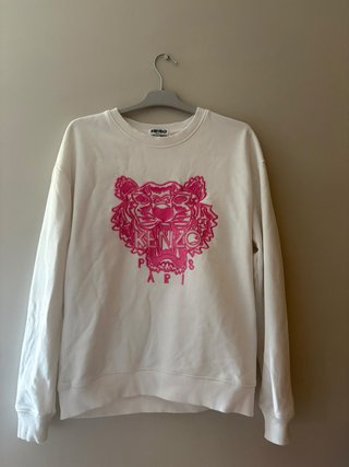 Sudadera Kenzo Blanca con Bordado