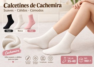 Calcetines de mujer en cachemir
