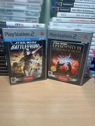 Pack 2 Juegos Star Wars PS2