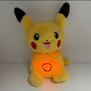 Muñeco de peluche Pikachu con luz y música - 36 cm