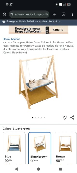 Hamaca y Cama Columpio para Gatos