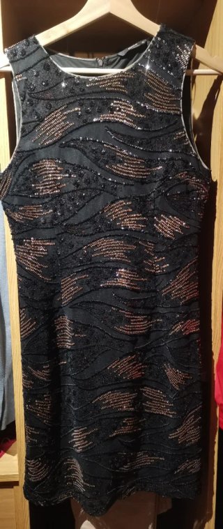 Vestido de Lentejuelas Negro
