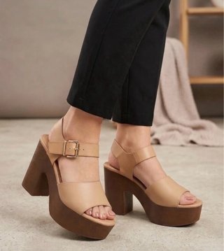 Sandalias de Tacón con Plataforma