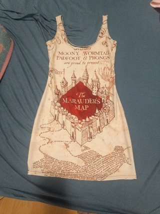 Vestido Harry Potter Mapa del Merodeador