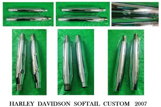 Tubos de escape Harley Davidson Softail Custom