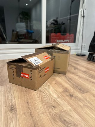 Cajas mudanza y papel burbuja