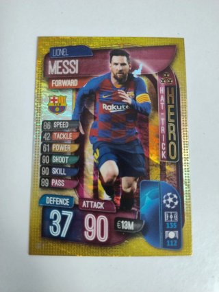Carta Topps Hat Trick Hero Lionel Messi