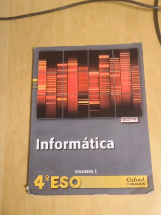 Libro de texto Informática 4 de la ESO
