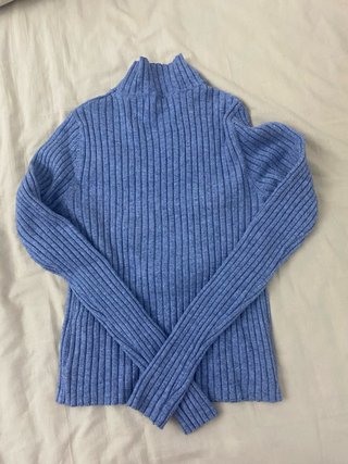 Camiseta de manga larga azul