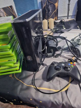 Consola Xbox 360 Negra 2 mandos