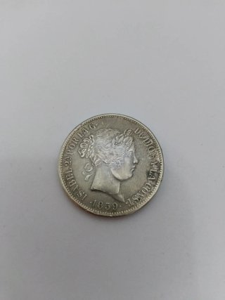 Moneda de 20 Reales de 1859