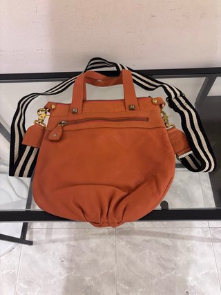Bolso Lazaro de Cuero Naranja