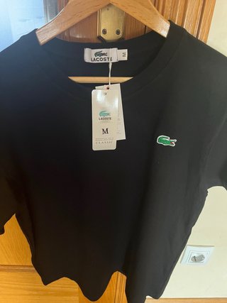 Camiseta Lacoste Negra Talla M