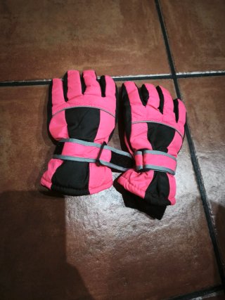 Guantes de Nieve Rosa y Negro