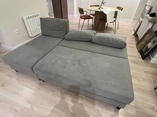 Sofá cama pequeño Ikea gris