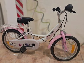 Bicicleta Infantil Woodsun Blanca y Rosa
