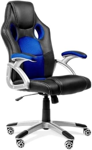 PYC Silla Gaming Almansa similpiel Negro y Azul