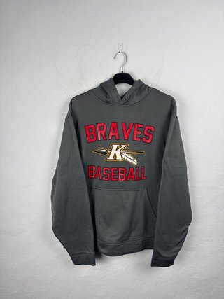 Vintage Braves Baseball Grey Sweatshirt M