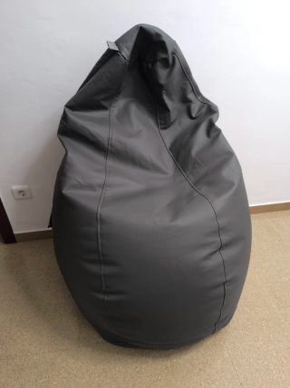 Puff Pera Happers Gris Original XXL