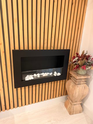 Chimenea de Bioetanol Negra