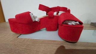 Zapatos de Plataforma Rojos