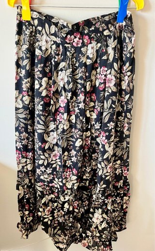 Falda larga estampada