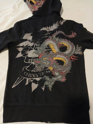 Sudadera DKNY Jeans con Capucha y Cremallera
