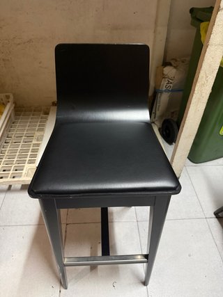 Taburete alto negro 5 unidades precio unidad