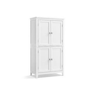 Armario de baño y mueble alto de MDF con 4 puertas