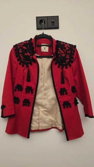 Chaqueta torera Ara de Rey – Bullina Electric Red