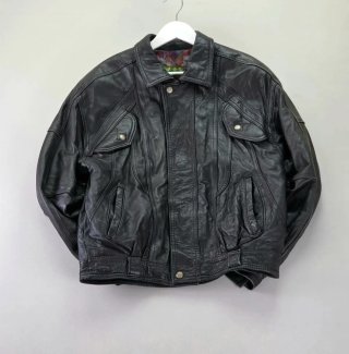 Chaqueta Bomber Vintage Comesa Piel De los 80s