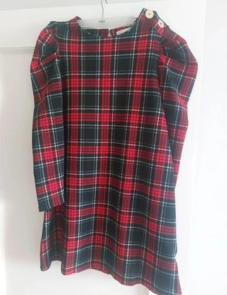 Vestido de cuadros Sfera