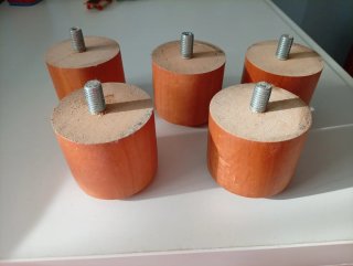 Set de 5 Patas para Somier de Madera