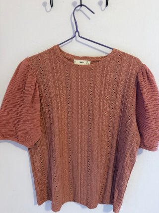 Blusa Mango Rosa Talla S