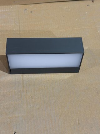 Aplique pared exterior antracita LED rectangular