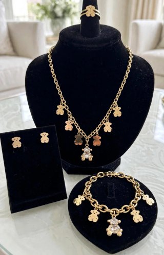 Conjunto de Joyas oso Tous en acero inoxidable