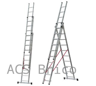 Escalera Aluminio Elite 3x9 - 2,60+2,60+2,60 Metros