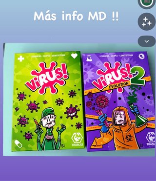Juegos de mesa Virus! y Virus! 2 Evolution