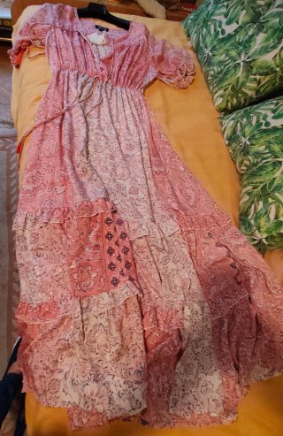 Vestido largo de verano estampado