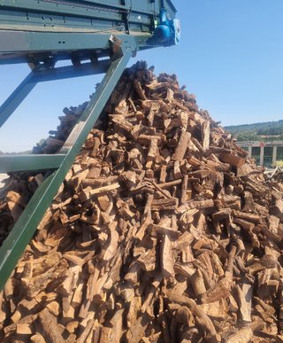Leña de encina a granel
