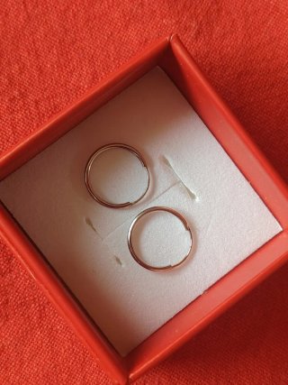 Aros de Oro Blanco