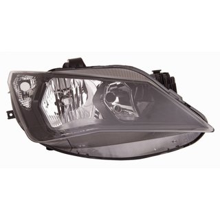 Faro IZQUIERDO O DERECHO Regulacion Electrica/Manualinterior Negro (H7/H7) (Sport) para Seat IBIZA IV 2012 y IBIZA IV