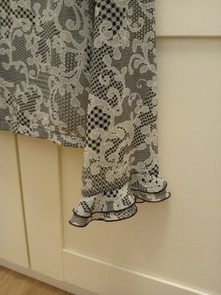 Blusa estampada con volantes