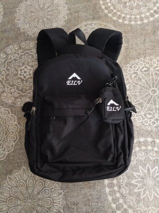 Mochila EILV Negra 38x24cm
