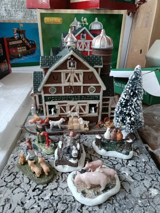 Granja Lemax y Luville con Figuras