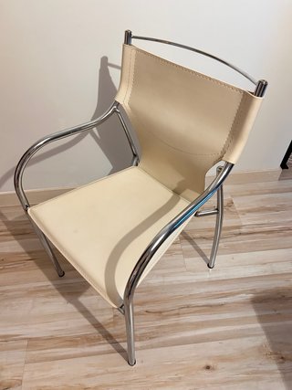 6 sillas de comedor con estructura metálica
