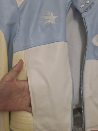 Chaqueta Starter Azul y Beige